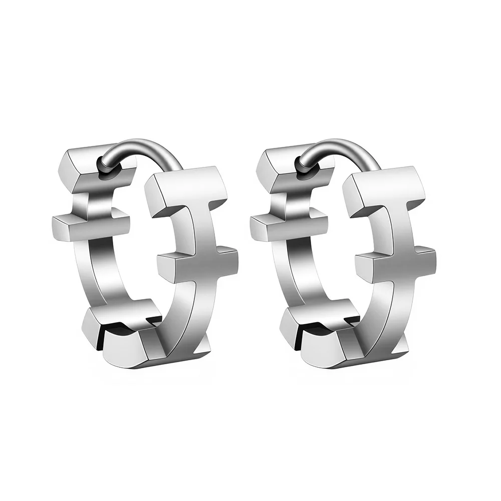 316L stainless steel European and American style cross fashion earrings 